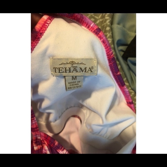 TEHAMA Athletic Dress Medium Pink Watercolor Print - Picture 15 of 16